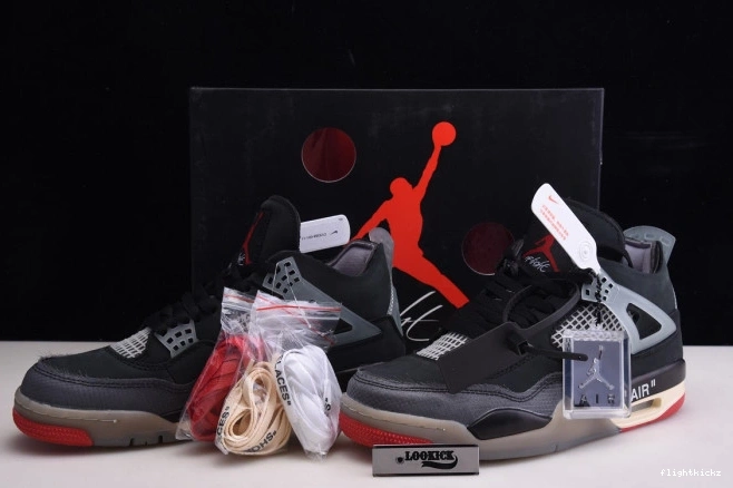 CV9388-001 x Bred Jordan Air Off 4 White Retro 0831